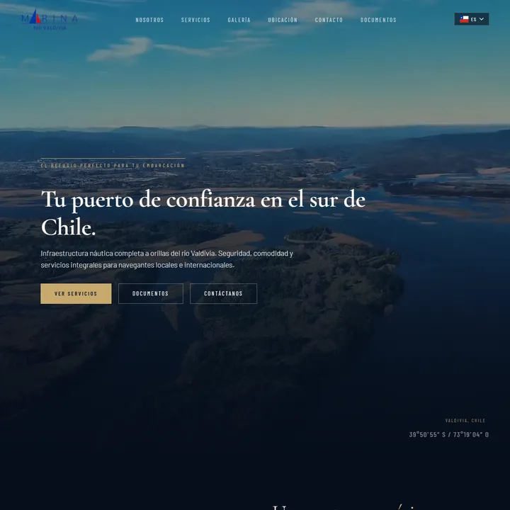 Sitio de Marina Río Valdivia hecho por Selvática