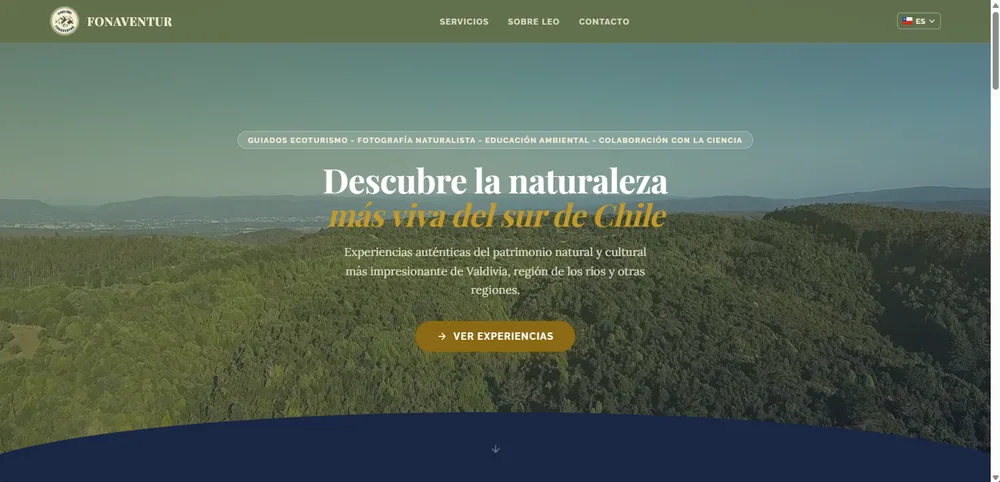 Sitio web turístico de Fonaventur con panel de administración